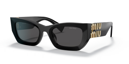 Rectangular Sunglasses — Black