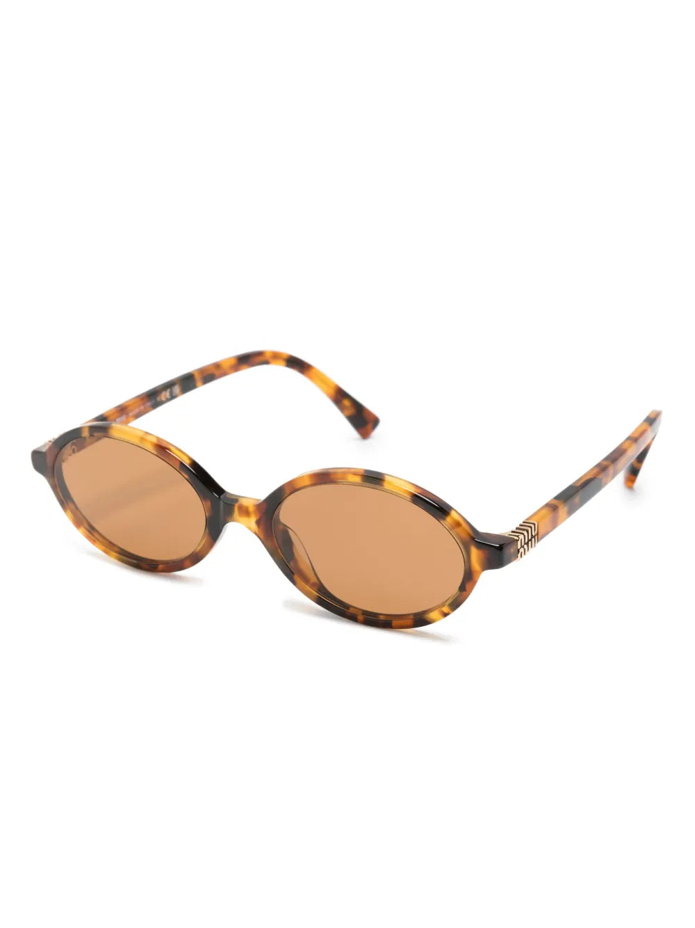 Oval Sunglasses — Brown