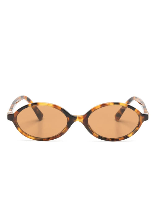 Oval Sunglasses — Brown