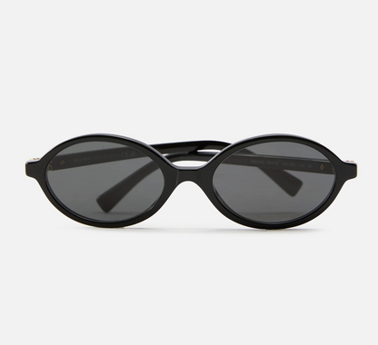 Oval Sunglasses — Black