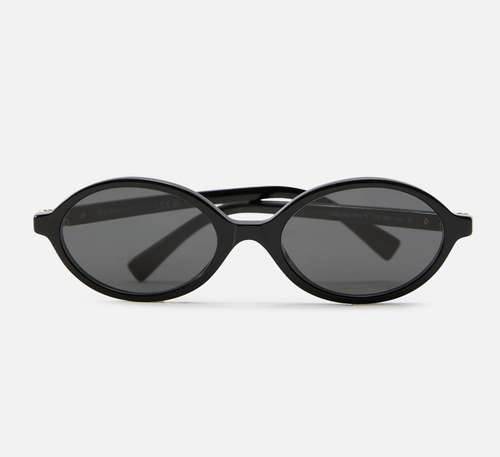 Oval Sunglasses — Black