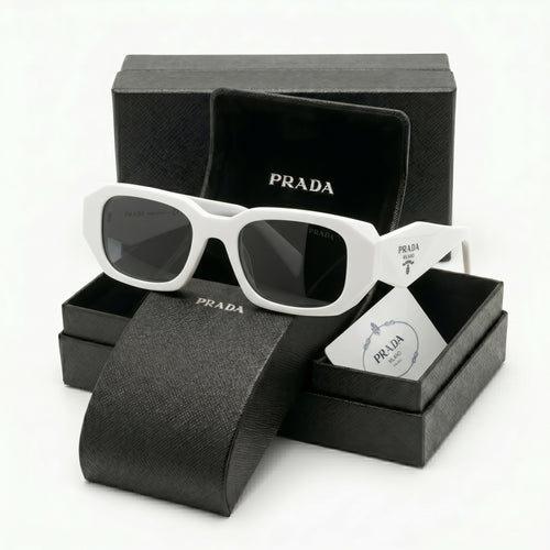 Luxury Square Sunglasses - White