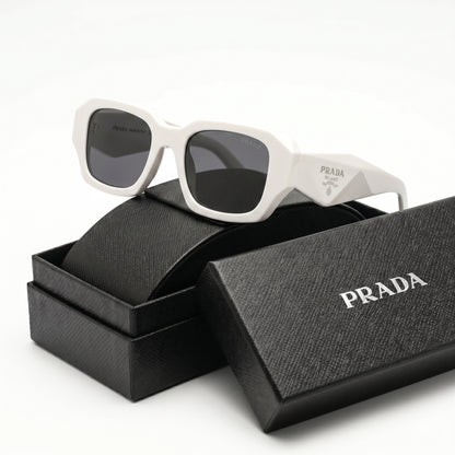 Luxury Square Sunglasses - White