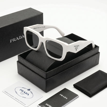 Luxury Square Sunglasses - White